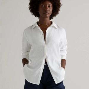 Quince White Linen Shirt